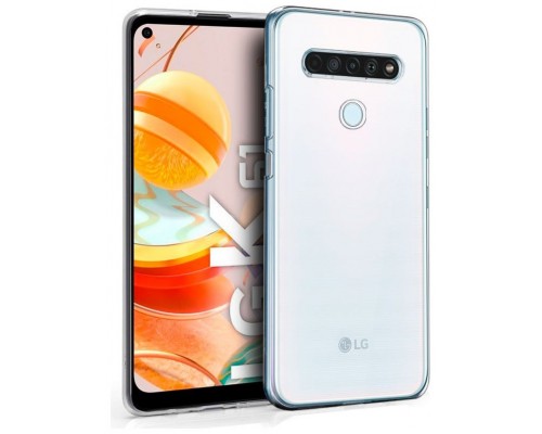 Funda COOL Silicona para LG K61 (Transparente)