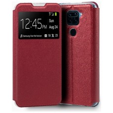 Funda COOL Flip Cover para Xiaomi Redmi Note 9 Liso Rojo