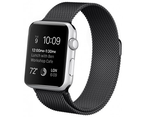 Correa COOL para Apple Watch Series 1 / 2 / 3 / 4 / 5 / 6 / 7 / SE (38 / 40 / 41 mm) Metal Negro