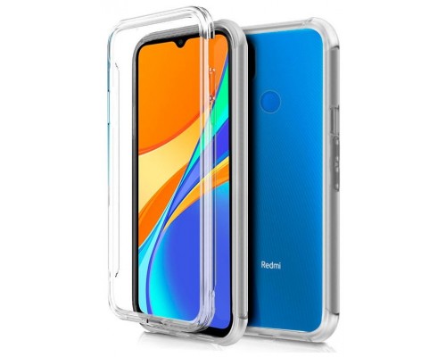 Funda COOL Silicona 3D para Xiaomi Redmi 9C / 10A (Transparente Frontal + Trasera)