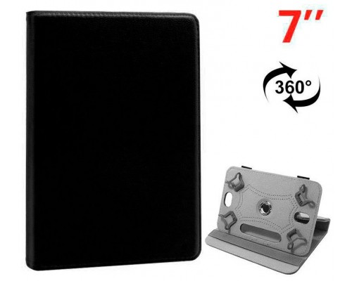 Funda COOL Ebook / Tablet 7 pulg Polipiel Negro Giratoria