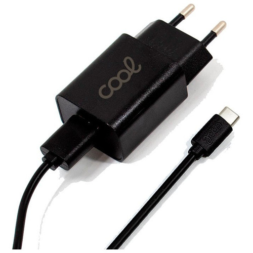 Cargador Red Conector Tipo-C Universal 3Amp (Carga Rápida) COOL Kit 2 en 1 Negro-CS2 Cargador Red Conector Tipo-C Universal 3Amp (Carga Rápida) COOL Kit 2 en 1 Negro