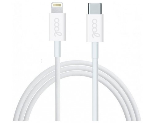 Cable USB Compatible COOL Universal TIPO-C a Lightning (1.2 metros) Blanco