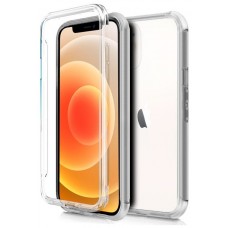 Funda COOL Silicona 3D para iPhone 12 mini (Transparente Frontal + Trasera)