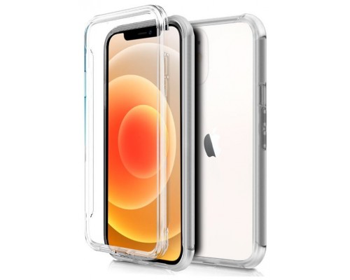 Funda COOL Silicona 3D para iPhone 12 mini (Transparente Frontal + Trasera)