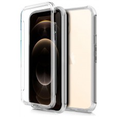 Funda COOL Silicona 3D para iPhone 12 Pro Max (Transparente Frontal + Trasera)