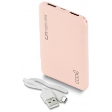 Bateria Externa Micro-usb Power Bank 5000 mAh COOL Leather Rosa