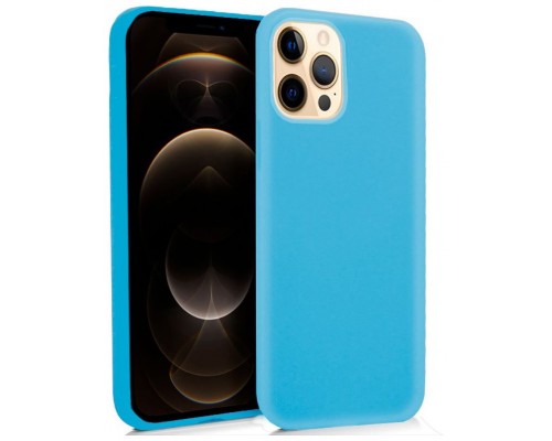 Funda COOL Silicona para iPhone 12 Pro Max (Celeste)