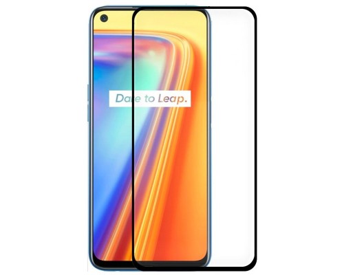 Protector Pantalla Cristal Templado COOL para Realme 7 (FULL 3D Negro)