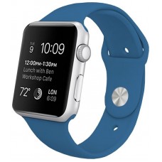 Correa COOL para Apple Watch Series 1 / 2 / 3 / 4 / 5 / 6 / 7 / SE (42 / 44 / 45 mm) Goma Azul