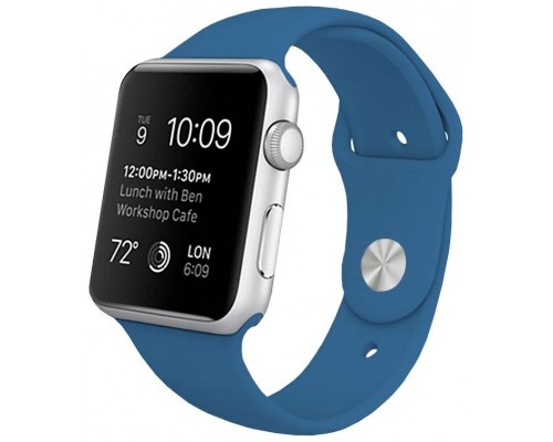 Correa COOL para Apple Watch Series 1 / 2 / 3 / 4 / 5 / 6 / 7 / SE (42 / 44 / 45 mm) Goma Azul