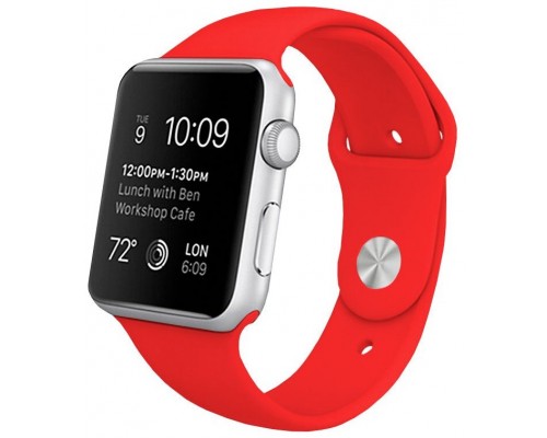 Correa COOL para Apple Watch Series 1 / 2 / 3 / 4 / 5 / 6 / 7 / SE (42 / 44 / 45 mm) Goma Rojo