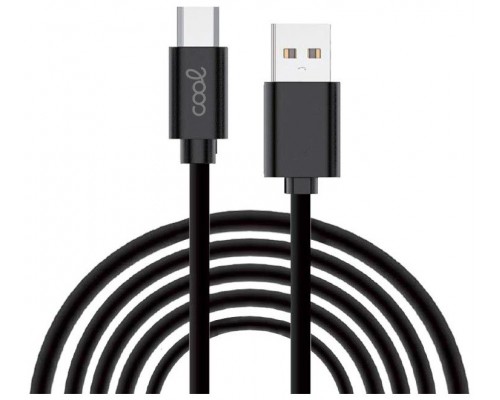 Cable USB Compatible COOL Universal TIPO-C (3 metros) Negro 2.4 Amp