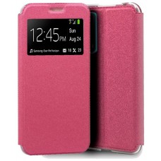 Funda COOL Flip Cover para Huawei P Smart 2021 Liso Rosa