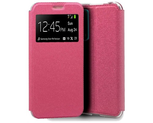 Funda COOL Flip Cover para Huawei P Smart 2021 Liso Rosa