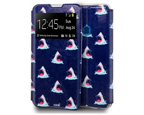 Funda COOL Flip Cover para Samsung A207 Galaxy A20s Dibujos Tiburón