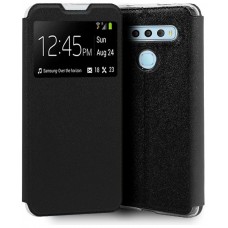 Funda COOL Flip Cover para TCL 10L Liso Negro