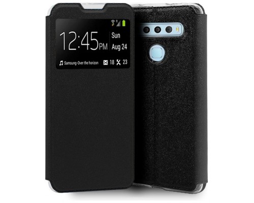 Funda COOL Flip Cover para TCL 10L Liso Negro