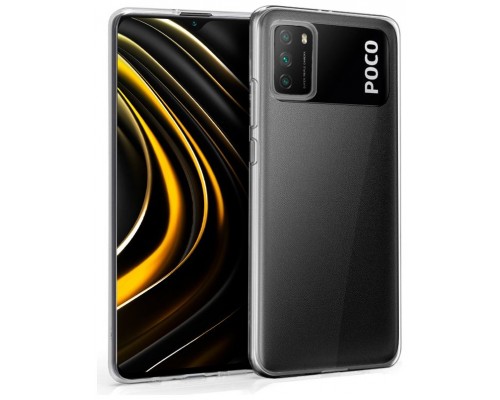 Funda COOL Silicona para Xiaomi Pocophone M3 / Redmi 9T (Transparente)