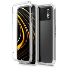 Funda COOL Silicona 3D para Xiaomi Pocophone M3 (Transparente Frontal + Trasera)