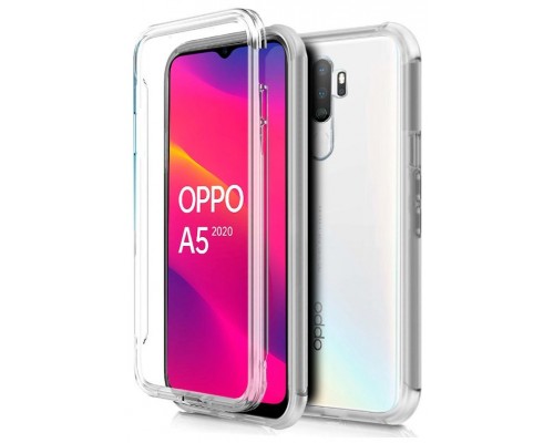 Funda COOL Silicona 3D para Oppo A5 (2020) / A9 (2020) (Transparente Frontal + Trasera)