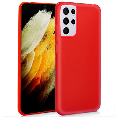 Funda COOL Silicona para Samsung G998 Galaxy S21 Ultra (Rojo)