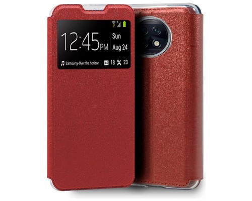 Funda COOL Flip Cover para Xiaomi Redmi Note 9T Liso Rojo