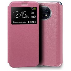 Funda COOL Flip Cover para Xiaomi Redmi Note 9T Liso Rosa