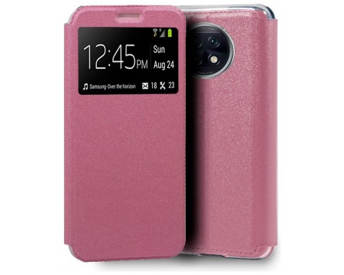 Funda COOL Flip Cover para Xiaomi Redmi Note 9T Liso Rosa