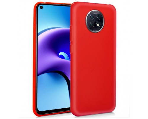 Funda COOL Silicona para Xiaomi Redmi Note 9T (Rojo)