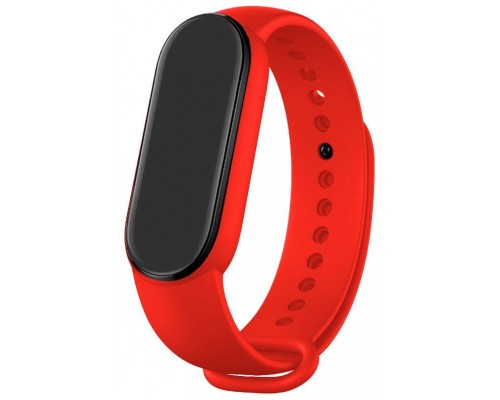 Correa COOL para Xiaomi Mi Band 5 / 6 / 7 / Amazfit Band 5 Liso Rojo