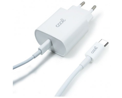 Cargador Red COOL Entrada TIPO-C PD + Cable Tipo C 1,2 metros (20W)