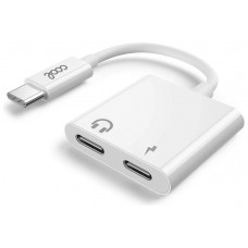 Adaptador Dual USB TIPO-C (Auriculares + Carga) Digital COOL