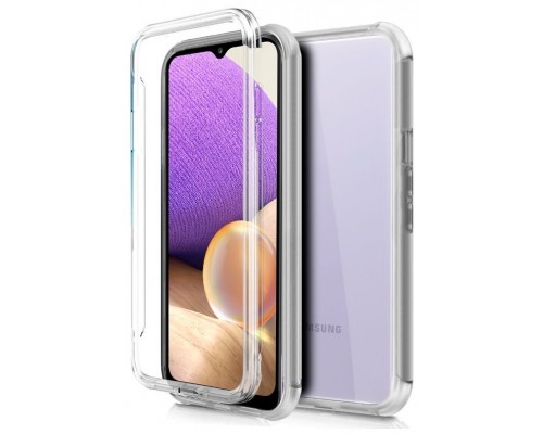 Funda COOL Silicona 3D para Samsung A326 Galaxy A32 5G (Transparente Frontal + Trasera)