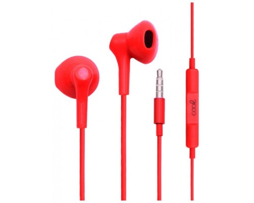 Auriculares 3,5 mm COOL Bora Stereo Con Micro Rojo