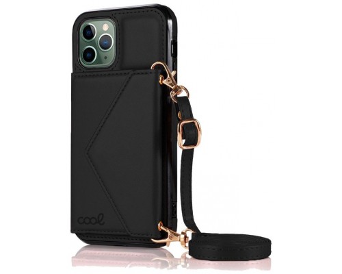 Carcasa COOL para iPhone 11 Pro Max Colgante Wallet Negro