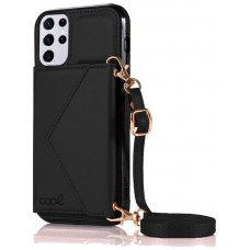 Carcasa COOL para Samsung G998 Galaxy S21 Ultra Colgante Wallet Negro