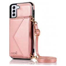 Carcasa COOL para Samsung G996 Galaxy S21 Plus Colgante Wallet Rosa