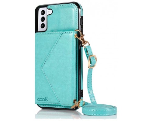 Carcasa COOL para Samsung G990 Galaxy S21 Colgante Wallet Mint