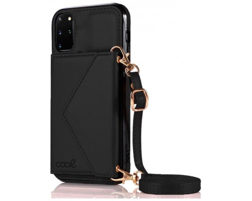 Carcasa COOL para Samsung G985 Galaxy S20 Plus Colgante Wallet Negro