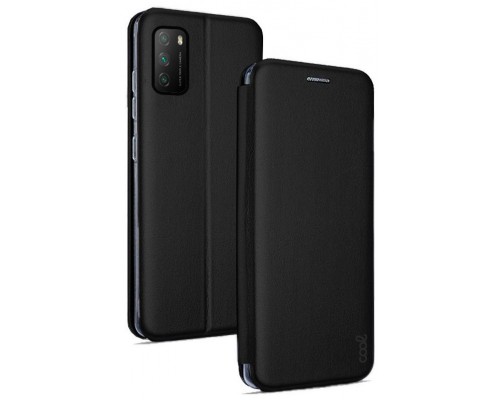 Funda COOL Flip Cover para Xiaomi Pocophone M3 / Redmi 9T Elegance Negro