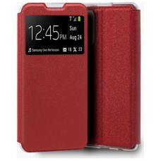 Funda COOL Flip Cover para Xiaomi Redmi Note 10 / Note 10S Liso Rojo