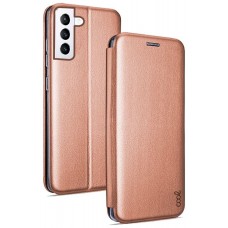 Funda COOL Flip Cover para Samsung G996 Galaxy S21 Plus Elegance Rose Gold