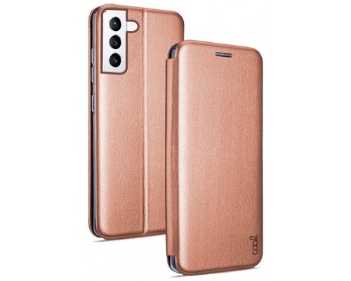 Funda COOL Flip Cover para Samsung G996 Galaxy S21 Plus Elegance Rose Gold