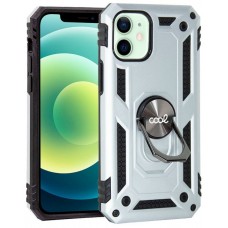 Carcasa COOL para iPhone 12 / 12 Pro Hard Anilla Plata