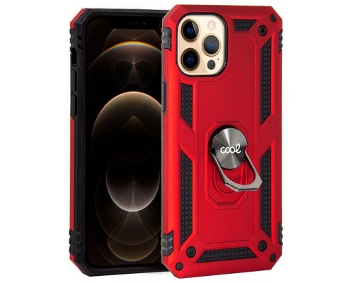 Carcasa COOL para iPhone 12 Pro Max Hard Anilla Rojo