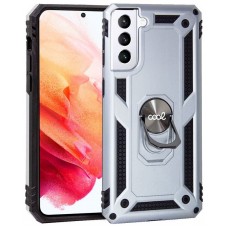 Carcasa COOL para Samsung G990 Galaxy S21 Hard Anilla Plata
