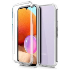 Funda COOL Silicona 3D para Samsung A325 Galaxy A32 4G (Transparente Frontal + Trasera)