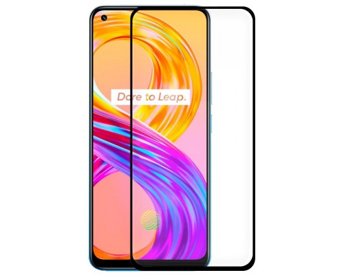 Protector Pantalla Cristal Templado COOL para Realme 8 / 8 Pro (FULL 3D Negro)