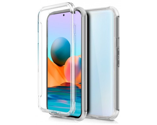 Funda COOL Silicona 3D para Xiaomi Redmi Note 10 Pro (Transparente Frontal + Trasera)